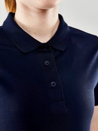 Sport Poloshirt Damen in Dunkelblau